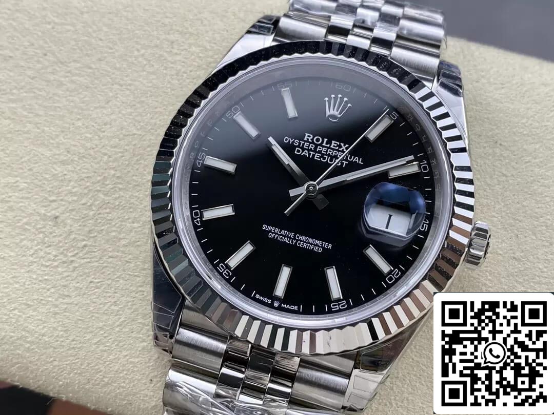 Rolex Datejust M126334-0018 1:1 Meilleure édition VS Cadran noir d'usine