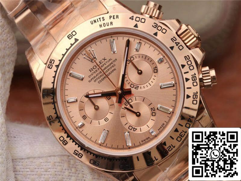 Rolex Daytona Cosmograph 116508 JH Factory 1:1 Best Edition Swiss ETA4130 Zifferblatt aus Roségold