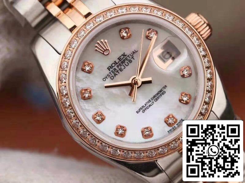 Rolex Lady Datejust 28 mm 1:1 Best Edition Schweizer Original importiertes NH05-Uhrwerk, weißes Emaille-Zifferblatt