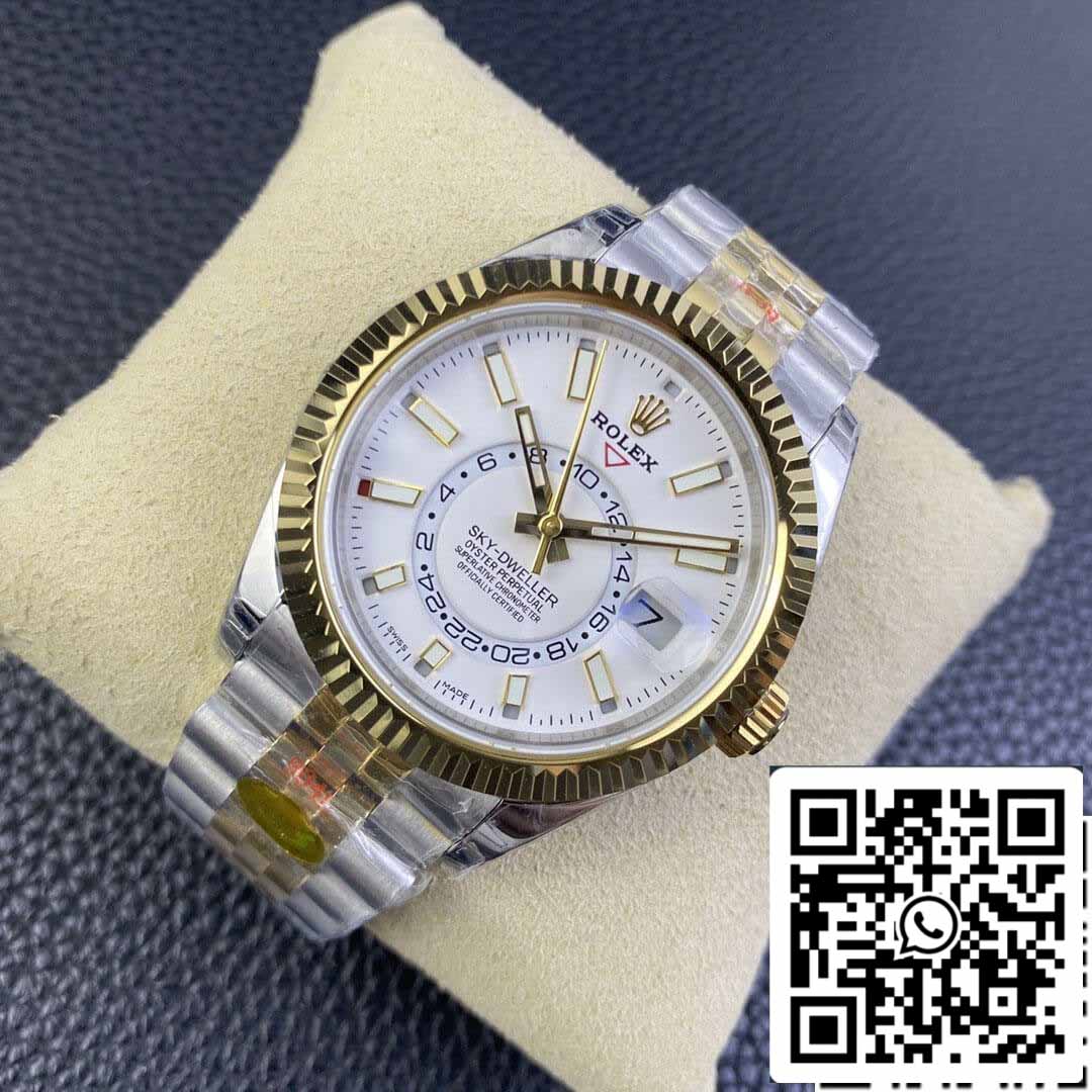 Rolex Sky Dweller M336933-0006 1:1 Best Edition Noob Factory V2 Weißes Zifferblatt