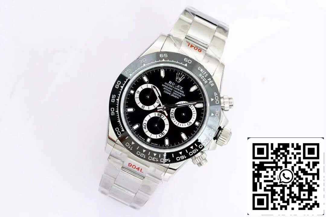 Rolex Cosmograph Daytona M116500LN-0002 1:1 Best Edition EW Factory Black Dial