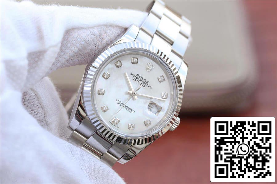 Rolex Datejust M126334-0019 1:1 Meilleure édition EW Factory Cadran en nacre blanche