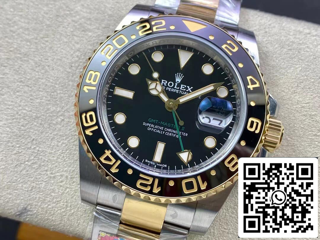 Rolex GMT Master II 116713-LN-78203 1:1 Best Edition Clean Factory Schwarzes Zifferblatt
