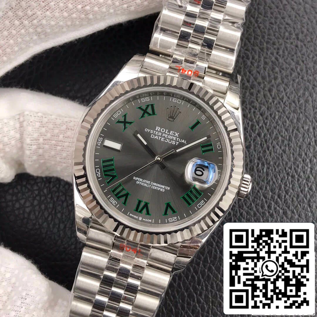 Rolex Datejust M126334-0022 1:1 Best Edition EW Factory Dunkelgraues Zifferblatt
