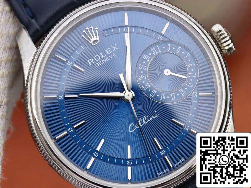 Rolex Celini 50515 MKS Factory Mechanical Watches 1:1 Best Edition Swiss ETA2836 Black Leather Strap