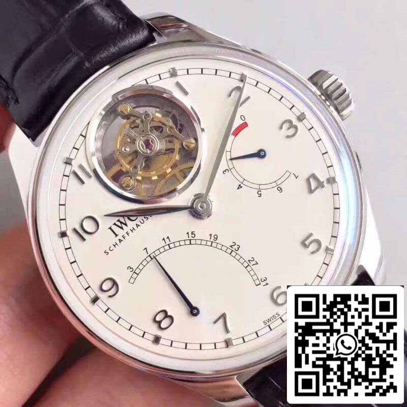 IWC Portugieser Tourbillon IW504601 YL Factory 1:1 Best Edition Schweizer Tourbillon Weißes Zifferblatt