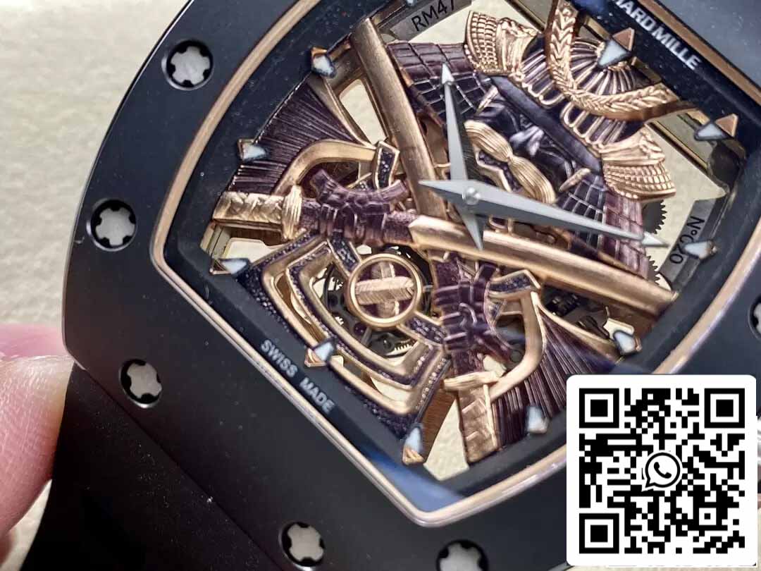 Richard Mille RM47 1:1 Best Edition YS Factory Tourbillon Skelett-Zifferblatt