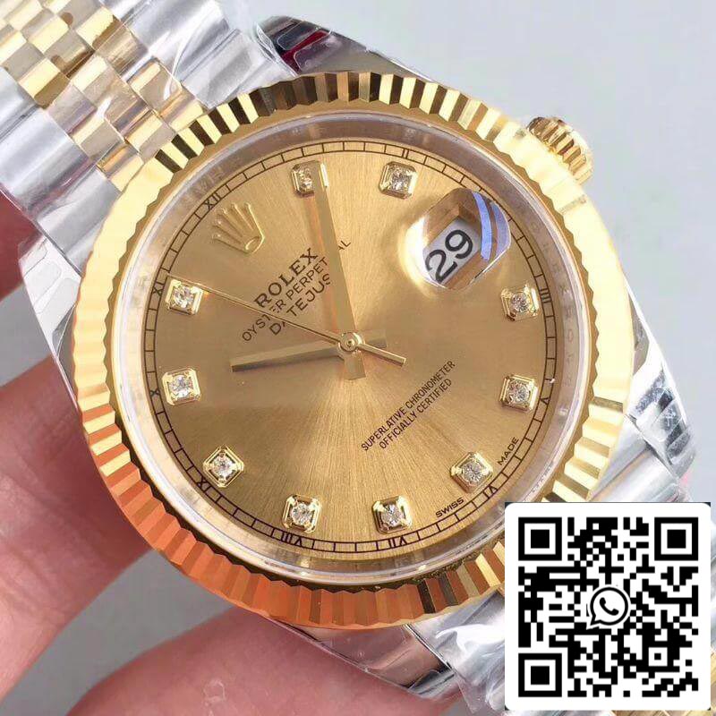 Rolex Datejust II M126333-0012 EW Factory 1:1 Best Edition Swiss ETA3255 Stainless Steel 410L and 18K Yellow Gold Bracelet