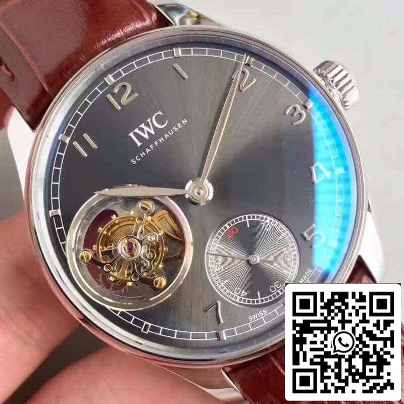 IWC Portugieser Tourbillon IW546301 YL Factory 1:1 Best Edition Schweizer Tourbillon Anthrazitfarbenes Zifferblatt