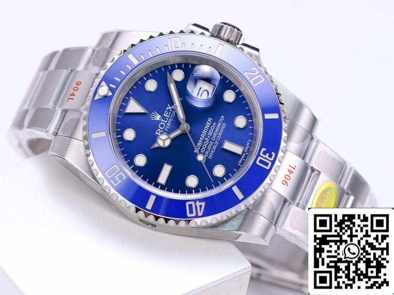 Rolex Submariner 116619LB-97209 1:1 Best Edition Noob Factory V12 Schweizer Uhrwerk mit blauem Zifferblatt