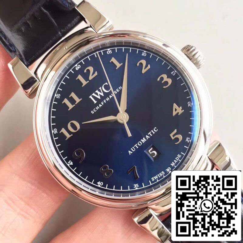 IWC Da Vinci IW356605 MKS Factory 1:1 Best Edition Swiss ETA2892 Blaues Zifferblatt mit silbernen Markierungen