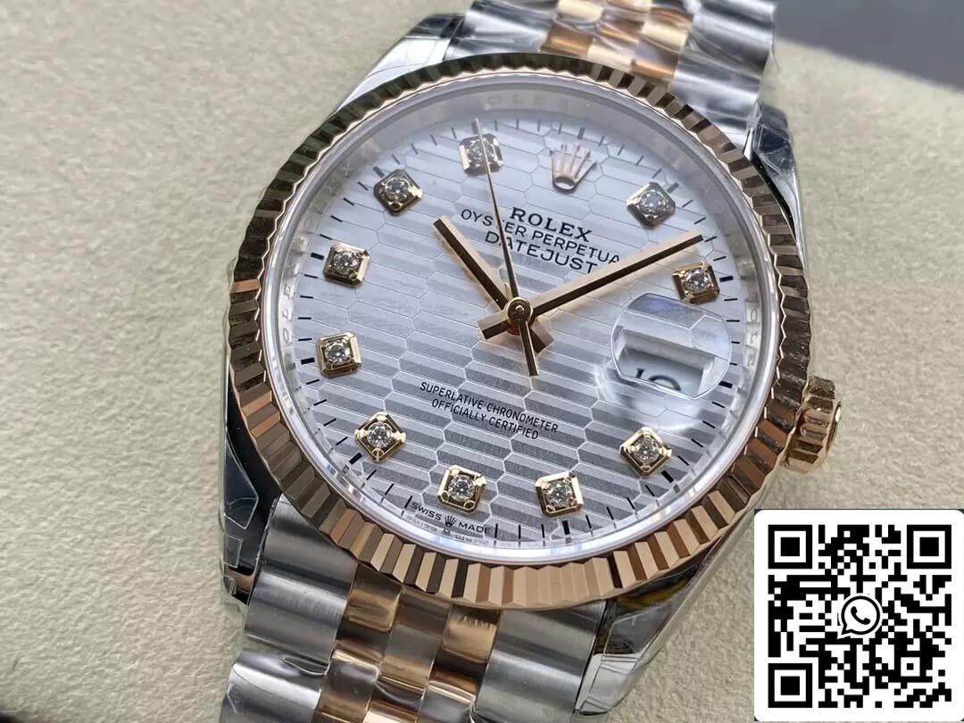 Rolex Datejust M126231-0039 36MM 1:1 Meilleure édition VS Cadran argenté d'usine