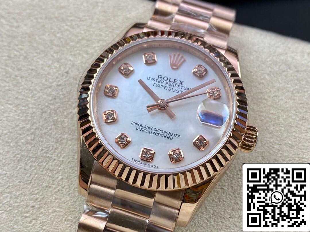 Rolex Datejust M278275-0009 31MM 1:1 Meilleure édition EW Factory Or rose
