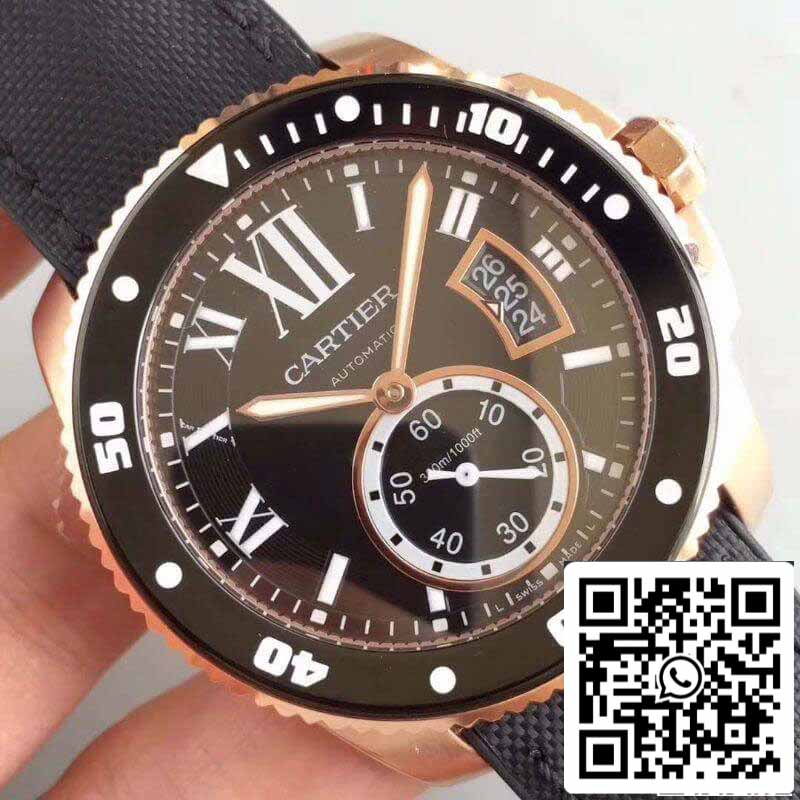 Calibre De Cartier Diver W7100052 JF Factory 1:1 Meilleure Édition Suisse ETA9015