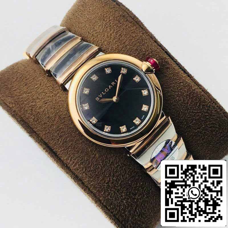 Bvlgari LVCEA 1:1 Best Edition BV Factory Roségold schwarzes Zifferblatt