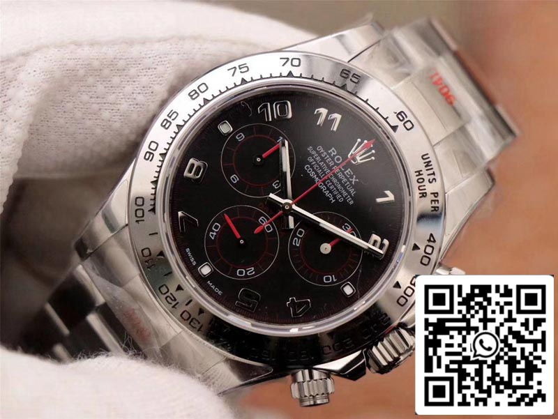 Rolex Daytona Cosmograph 116509-78599 1:1 Best Edition Noob Factory Schwarzes Zifferblatt Schweizer ETA4130