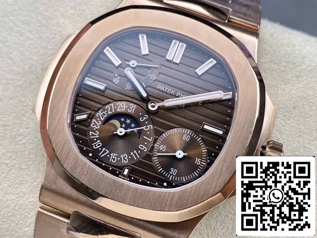 Patek Philippe Nautilus 5712/1R-001 1:1 Meilleure édition GR Factory Or Rose