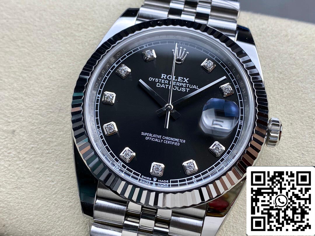 Rolex Datejust M126334-0012 1:1 Meilleure édition Clean Factory Cadran noir