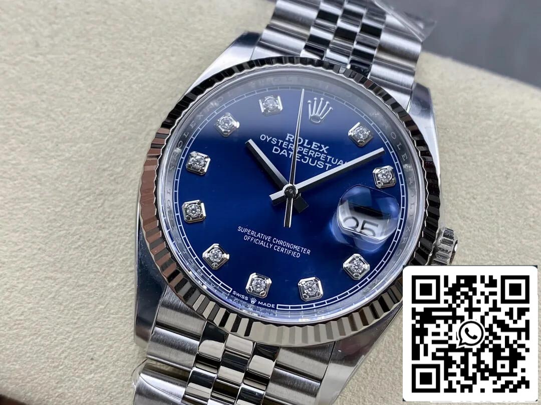 Rolex Datejust M126234-0037 36MM 1:1 Meilleure édition Cadran diamant Clean Factory