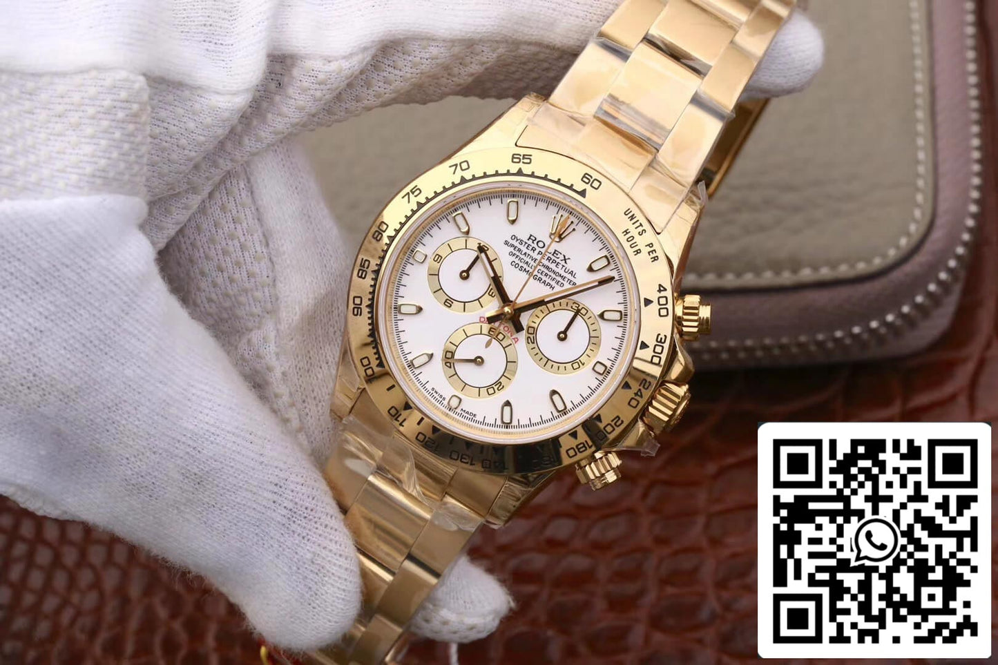 Rolex Daytona Cosmograph M116508-0001 1:1 Best Edition JH Factory, weißes Zifferblatt