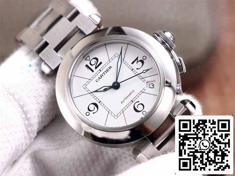 Cartier Pasha W31074M7 1:1 Meilleure édition V9 Factory Cadran blanc Swiss Cal.049