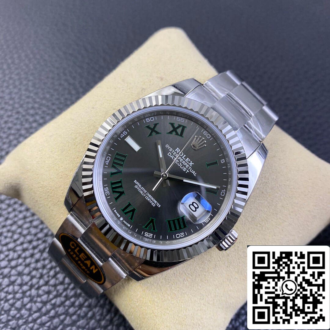 Rolex Datejust M126334-0021 41 mm Cadran Wimbledon Clean Factory