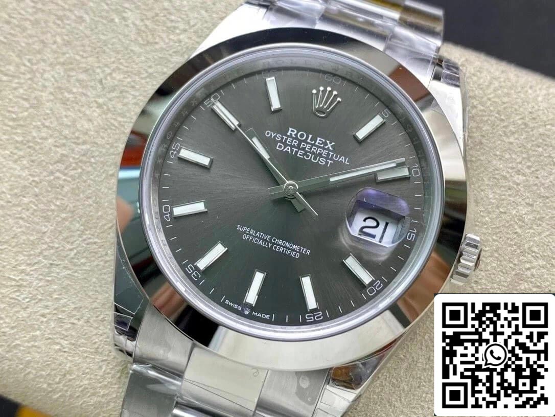 Rolex Datejust M126300-0007 41MM 1:1 Meilleure édition VS Cadran gris d'usine