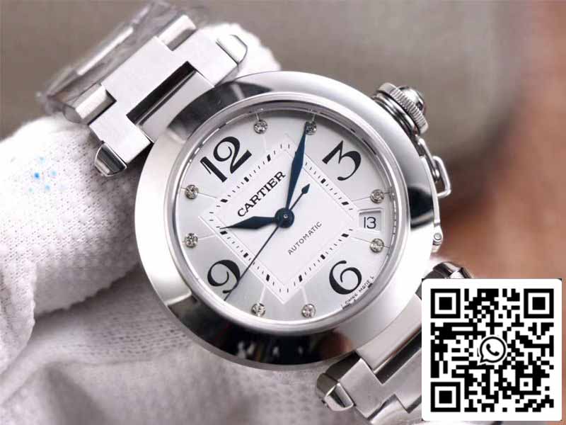 Cartier Pasha W31073M7 1:1 Meilleure édition V9 Factory Cadran argenté Calibre suisse 049