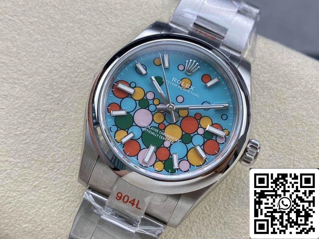 Rolex Oyster Perpetual M277200-0010 31MM 1:1 Meilleure édition EW Factory Cadran bleu turquoise