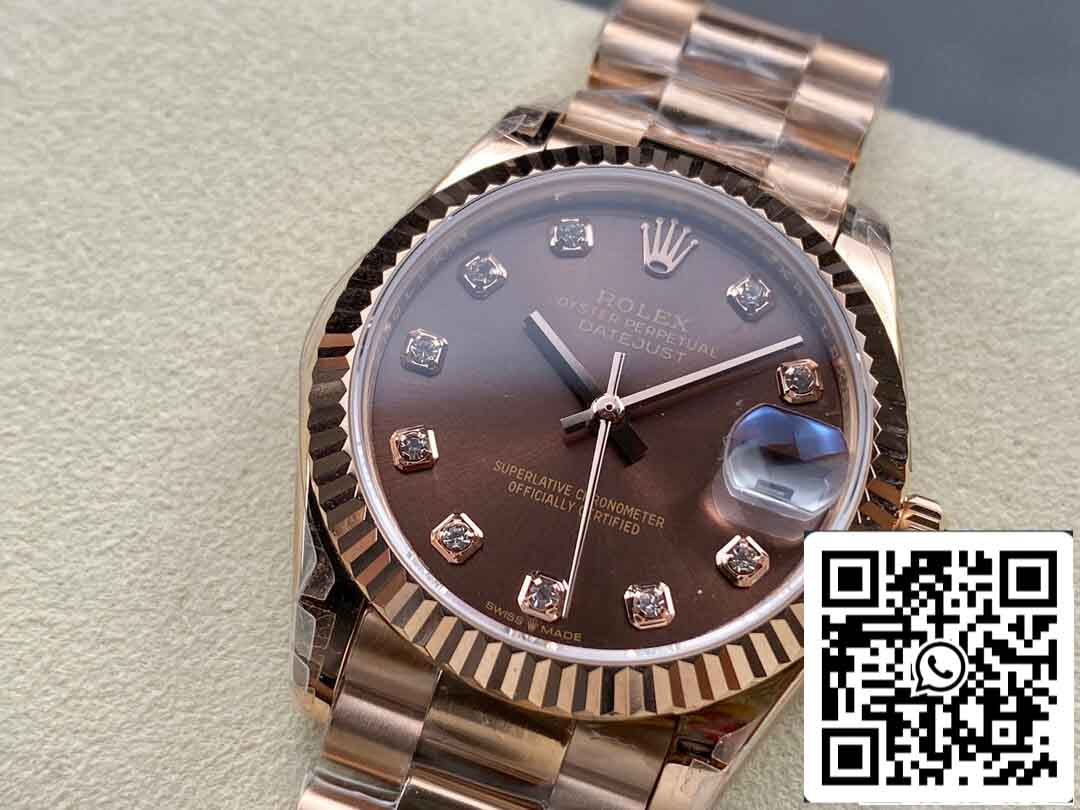 Rolex Datejust M278275-0010 31 mm 1:1 Best Edition GS Factory Schokoladenzifferblatt