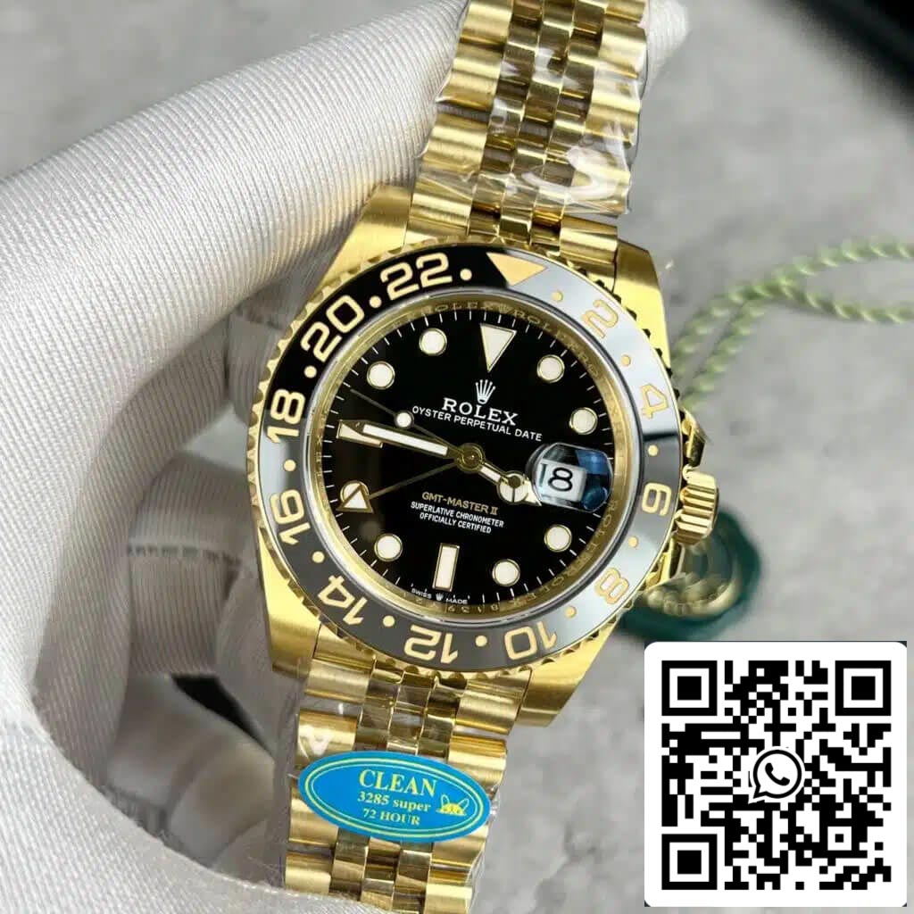 Rolex GMT Master II M126718GRNR-0001 1:1 Best Edition Clean Factory Schwarzes Zifferblatt