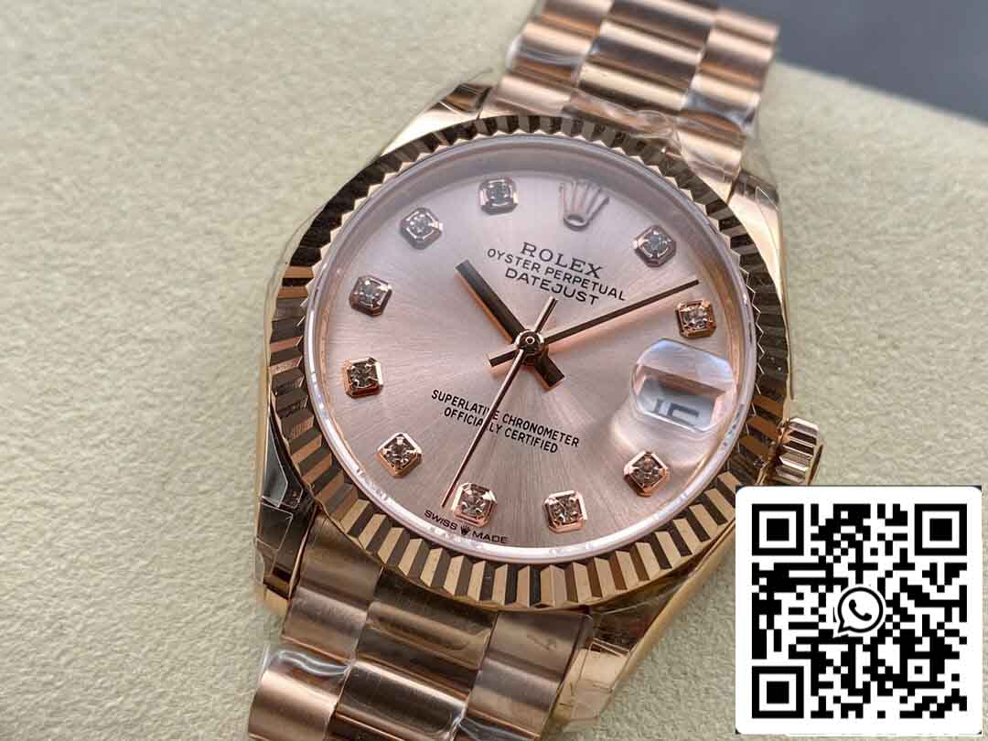 Rolex Datejust M278275-0031 31MM 1:1 Meilleure édition GS Factory Or rose