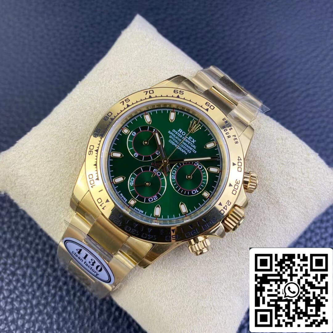 Rolex Cosmograph Daytona M116508-0013 1:1 Meilleure édition Clean Factory Cadran vert