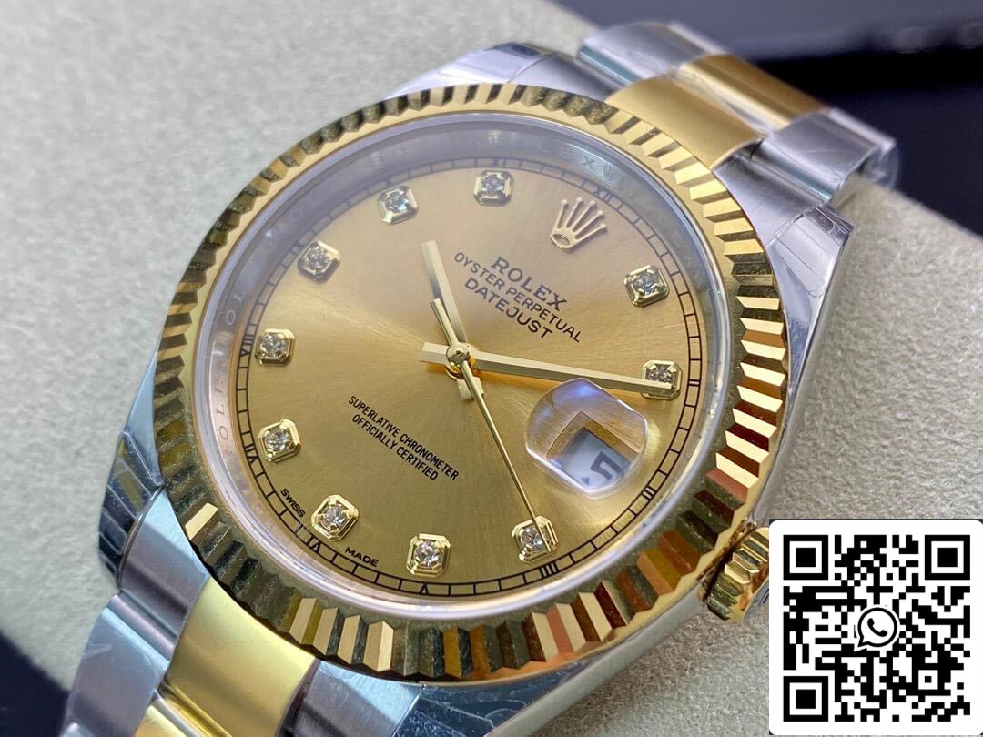Rolex Datejust M126333-0011 1:1 Best Edition EW Factory Champagner-Zifferblatt