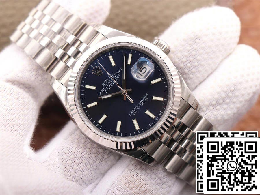 Rolex Datejust M126234-0017 1:1 Meilleure édition EW Factory Cadran bleu
