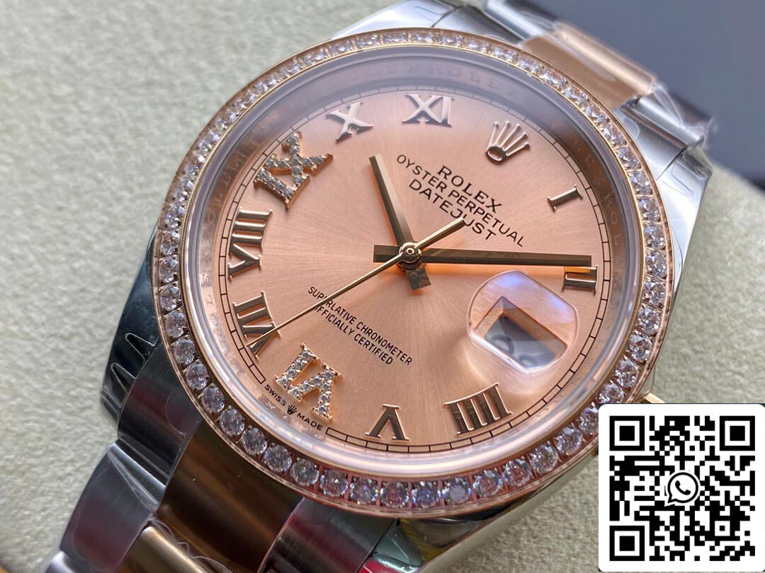 Rolex Datejust M126281RBR-0016 1:1 Meilleure édition EW Factory Cadran rose