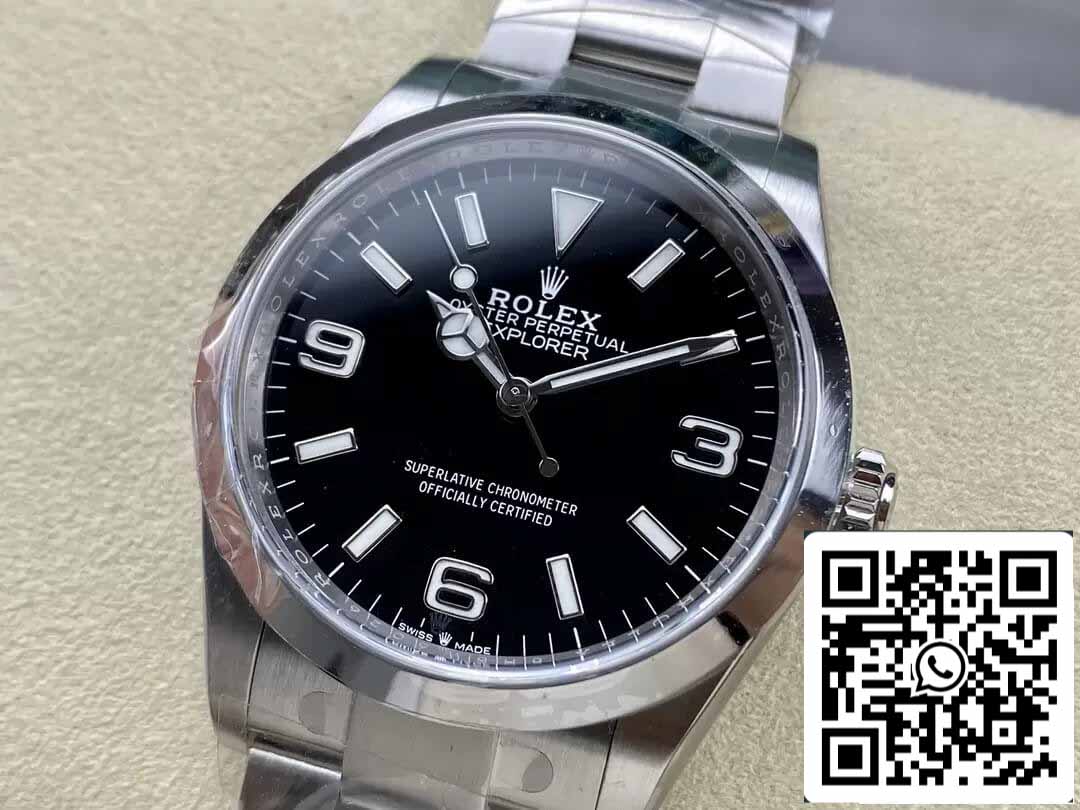 Rolex Explorer M124270-0001 36MM 1:1 Best Edition Clean Factory schwarzes Zifferblatt
