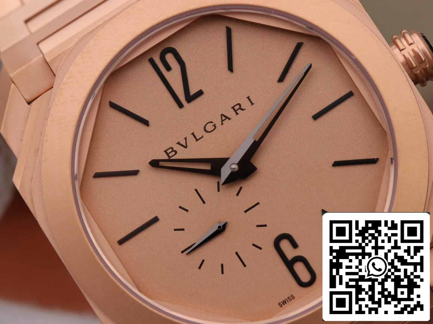 Bvlgari Octo Finissimo 102912 1:1 Meilleure édition BV Factory Cadran or rose