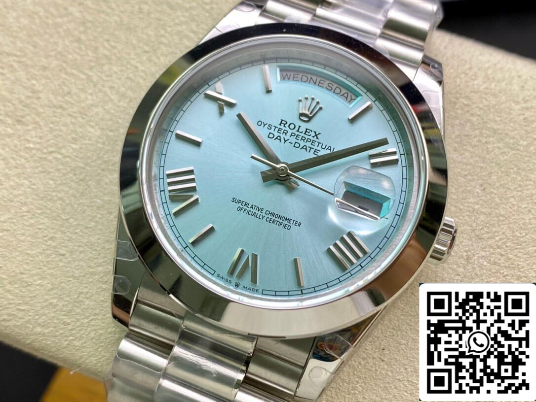 Rolex Day Date M228206-0044 1:1 Best Edition EW Factory Ice Blue Dial