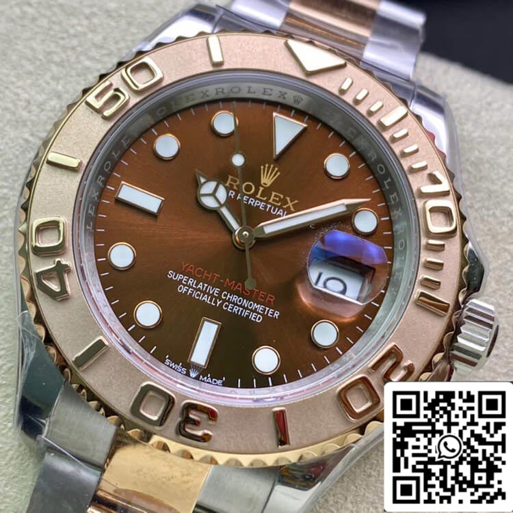Rolex Yacht-Master 40mm 116621 AR Factory 1:1 Best Edition Swiss ETA2824 Brown Dial