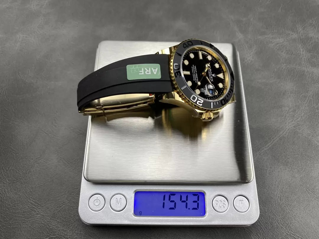 Rolex Yacht-Master 42 Black Dial Yellow Gold  M226658-0001  1:1 Best Edition AR Factory Counterweight Version