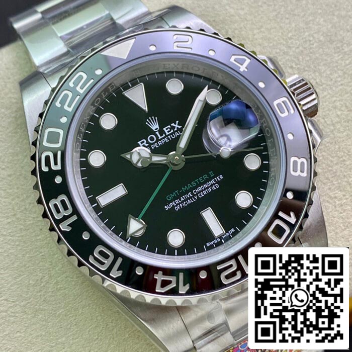 Rolex GMT Master II 116710LN-78200 1:1 Meilleure édition Clean Factory Lunette noire