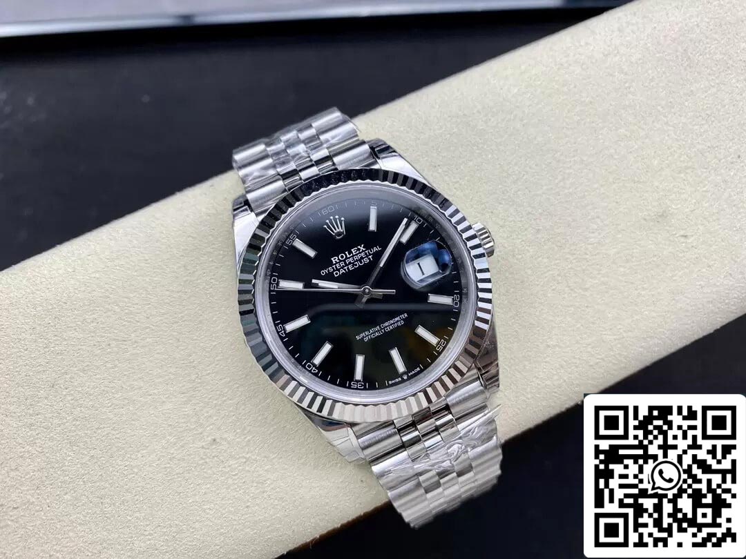 Rolex Datejust M126334-0018 1:1 Meilleure édition VS Cadran noir d'usine