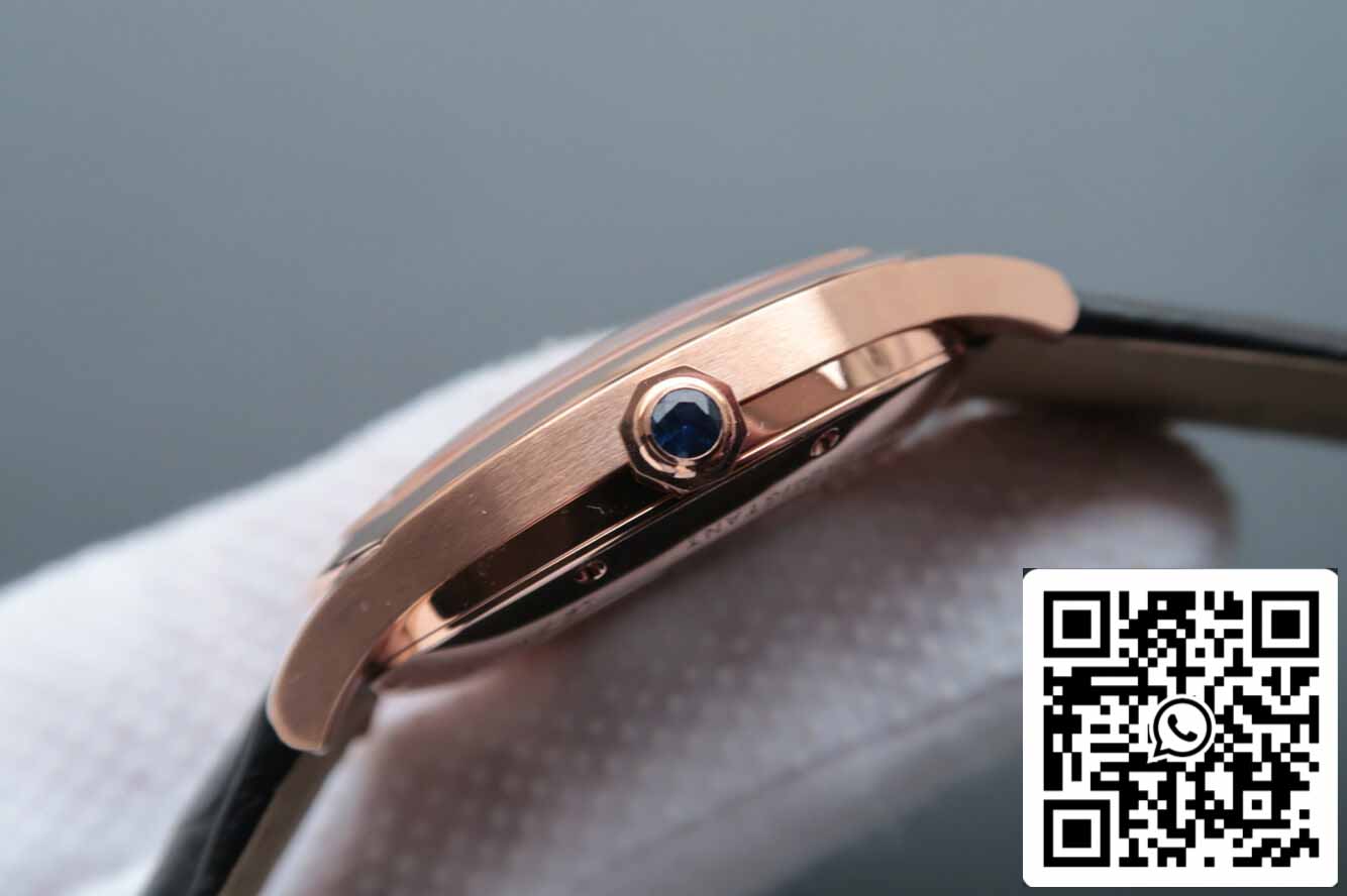 Drive De Cartier WGNM0003 1:1 Best Edition V6 Factory Roségold Silbernes Zifferblatt