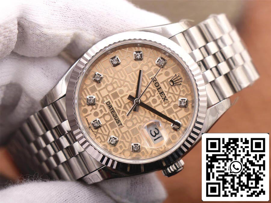 Rolex Datejust M126234-0023 1:1 Meilleure édition EW Factory Cadran diamant