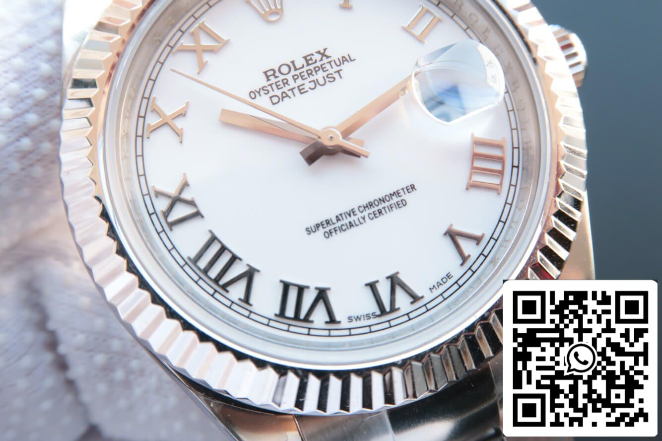 Rolex Datejust M126334-0023 1:1 Best Edition EW Factory Weißes Zifferblatt