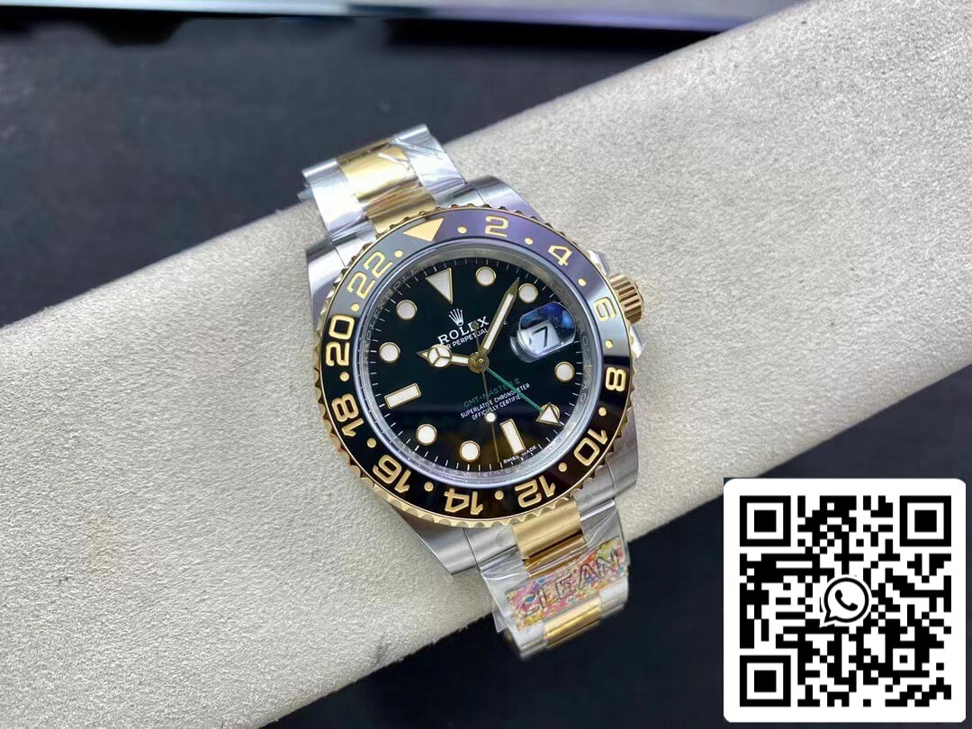 Rolex GMT Master II 116713-LN-78203 1:1 Best Edition Clean Factory Schwarzes Zifferblatt