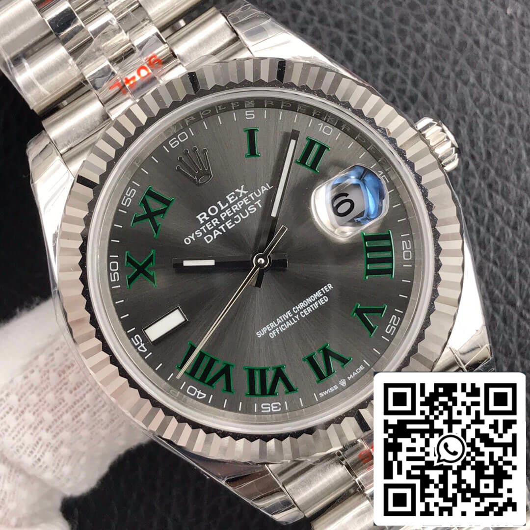 Rolex Datejust M126334-0022 1:1 Best Edition EW Factory Dunkelgraues Zifferblatt