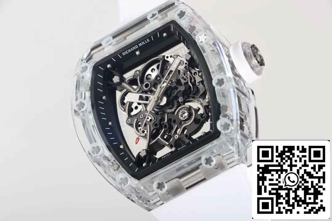 Replik Richard Mille RM055 Beste 1:1 Edition RM Factory White Strap