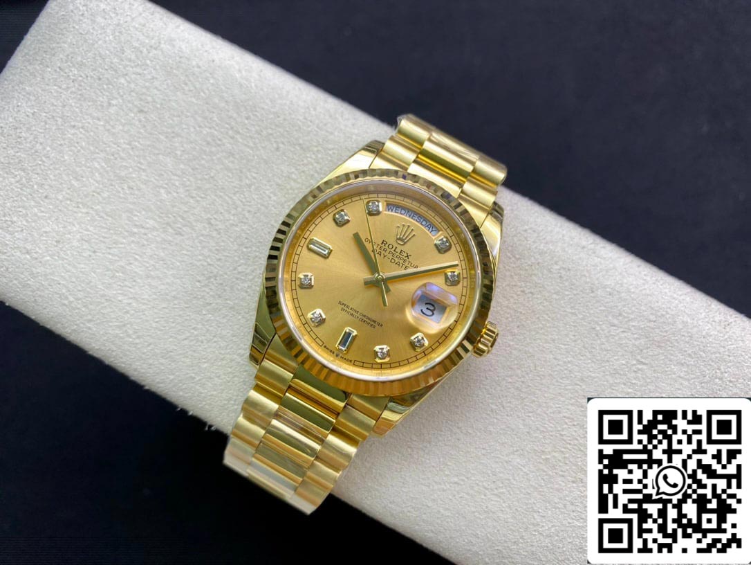 Rolex Day Date M128238-0008 1:1 Best Edition EW Factory Champagner Zifferblatt Swiss ETA3255